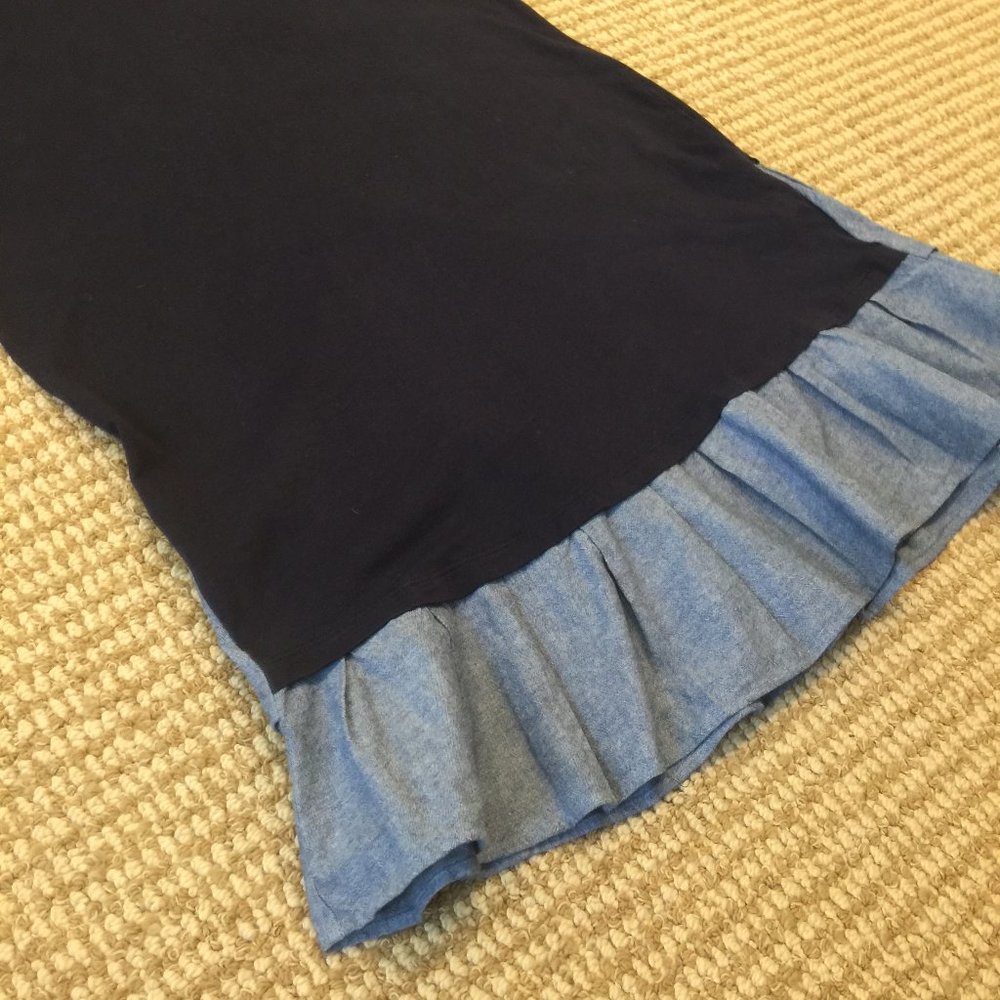 Clu Too Ruffle Blue Dress Small - Picture 2 of 7
